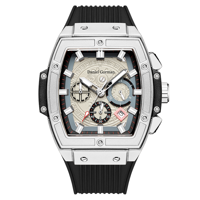 Daniel Gormango13 Marque Wating Watch Watch Mhock Fashion Fashion Sports Leisure Quartz único de lujo cuadrado Men \\ s Watch