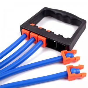 Expansor de cofre de potencia ajustable de cinco filas con tubo de resistencia al mango