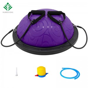 Entrenador de medio equilibrio de balón con correas Balance de balance de yoga anti -Slip para el entrenamiento central de ejercicios para ejercicios de ejercicio Ejercicio Gimnasio