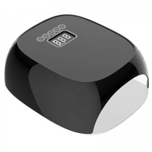 M&r 801pro lámpara de uñas LED inalámbrica inalámbrica, secadora de uñas inalámbricas, luz de uñas LED recargable de 72W, lámpara de uñas LED UV de gel portátil con 4 sensores de ajuste de temporizador y pantalla LCD verde