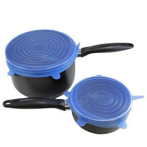 Tapa de cobertura de silicona de grado alimentaria duradera y reutilizable