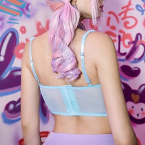 Corcha de encaje Torset Top Lace Insert Bustier con detalle de arco