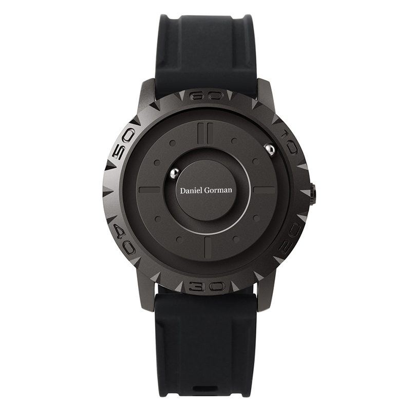 Daniel Gorman GO14 Magnetic Bead Men \\ s Watch Personalized Creative Sports Watch Fold Borderless Fashion Diseño de acero inoxidable Reloj impermeable