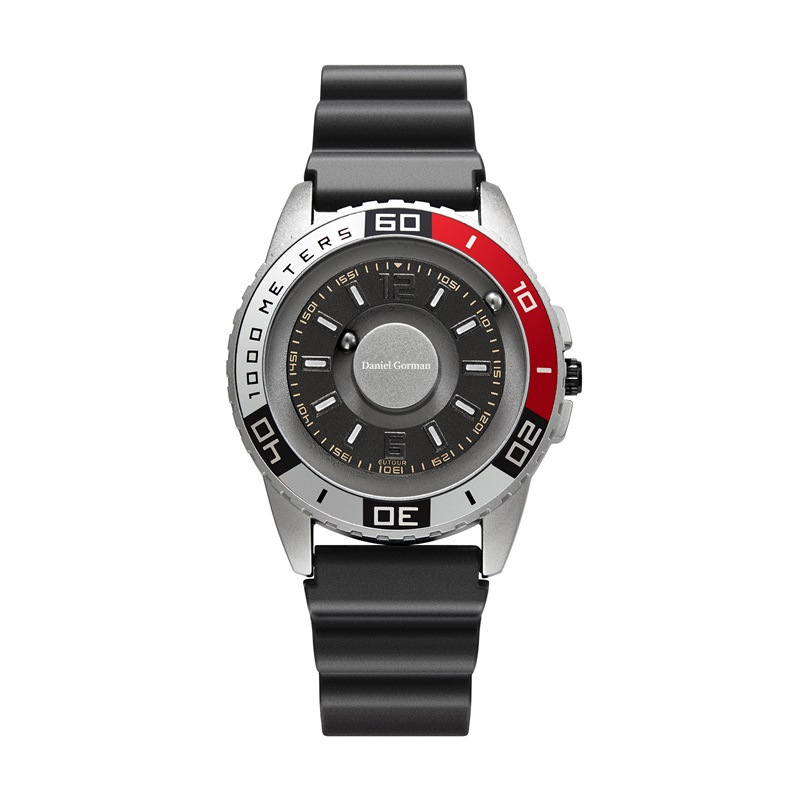 Daniel Gorman GO15 Magnetic Bead Men \\ s Watch Personalized Creative Sports Watch Fold Borderless Fashion Diseño de acero inoxidable Reloj impermeable