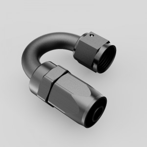 El estilo de cortador de aluminio se extiende la manguera giratoria 0/30/45/60/90/120/150/180 grado Una hembra ajustada AN4 AN6 AN8 AN10 AN12 AN16 AN20