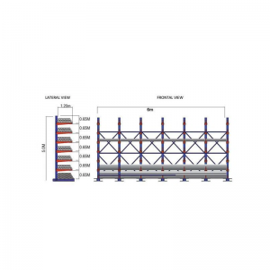 Brazo de estante en voladizo