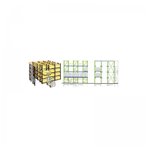 Conducir en estante de paletas