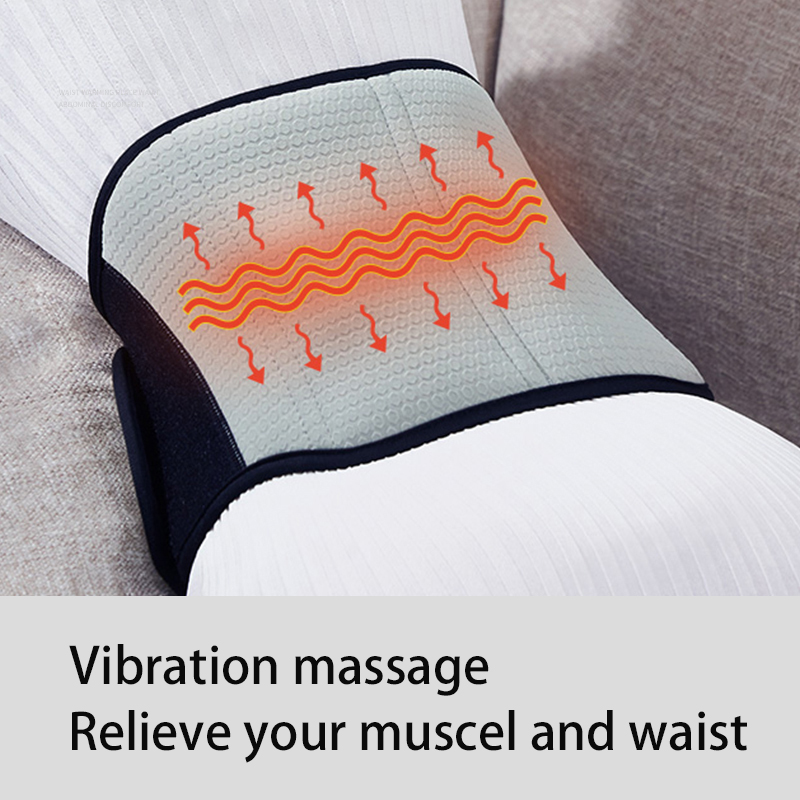 Envoltura de la guarnición de la cintura con masaje, masajeador de cintura de vibración de calentamiento