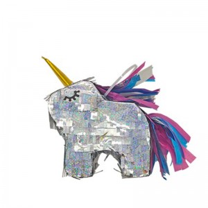 Ponata de papel unicornio