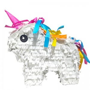 Ponata de papel unicornio