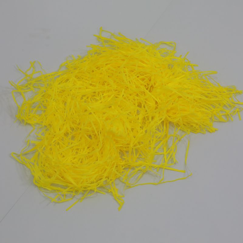 Papel rallado de llenado amarillo