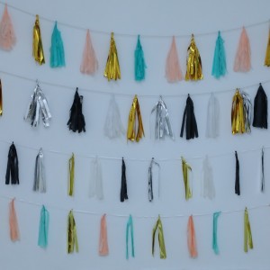 Borlas de papel de seda