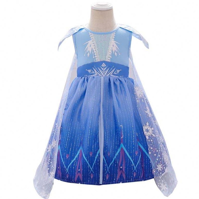 Baige Girls Summer Dress Reciénnacido Baby Elsa 2 Blue Girl Party Vestido BX1730