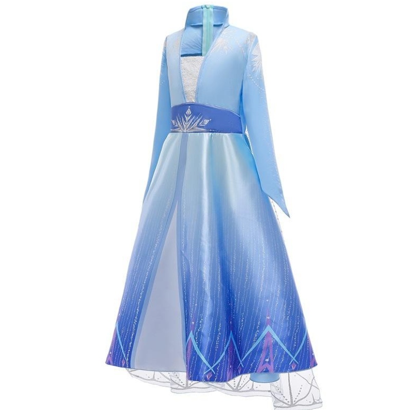 Niños másnuevos Celebridades ropa Princesa Elsa Usar vestidos de Halloween paraniñas