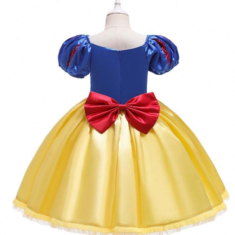 Baigenueva llegada mangas cortas Blancanieves Frock Girl Christmas Halloween Fiest Destino D0677