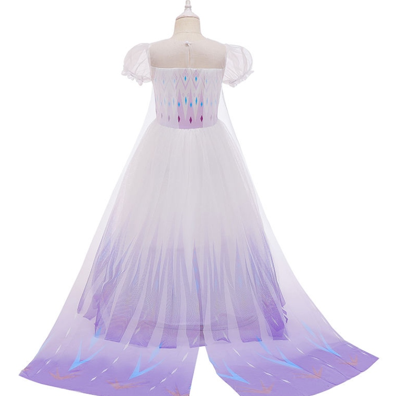 Nueva princesa Anna Elsa 2 Vestidos paraniños Vestidos azules de cumpleaños