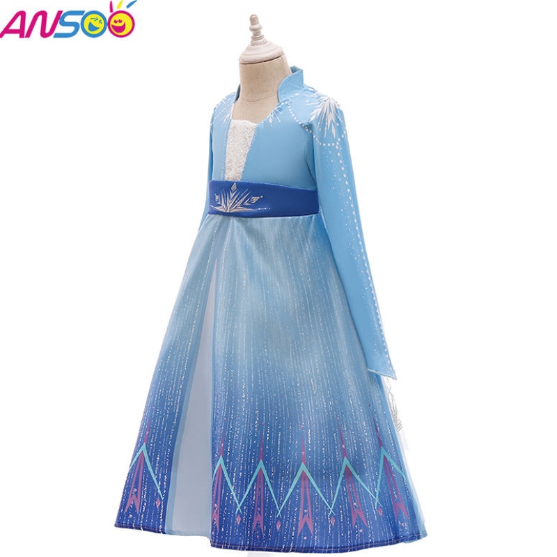 Ansoo Kids Elsa Princess Dress Halloween Cosplay Fancy Party Dress Up Anna Elsa Disfraz paraniñas