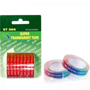 cinta de sellado de embalaje adhesivo de papelería de cristal personalizado