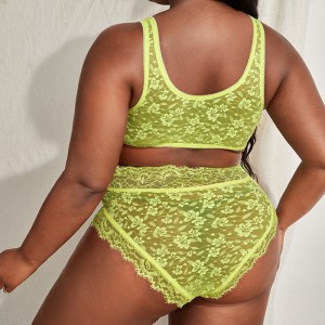 Encaje en la parte delantera de encaje lencería