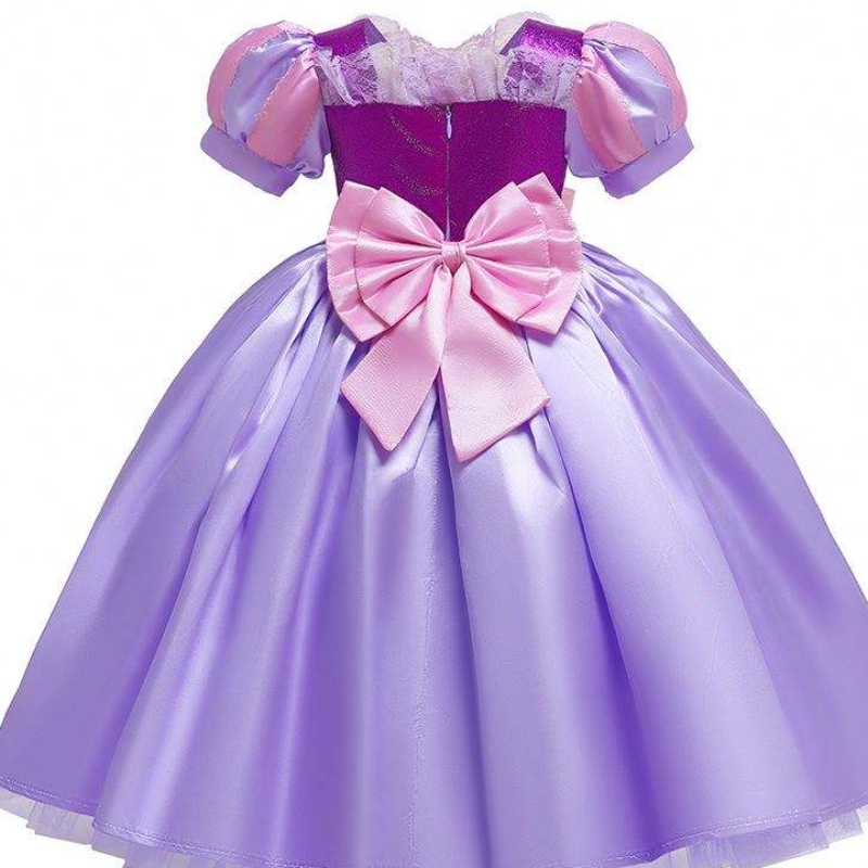 Disfraz de Halloween Baige Partido de cumpleaños paraniños Fancy Up Sofía Vestido paraniñas Rapunzel Princess Vestido