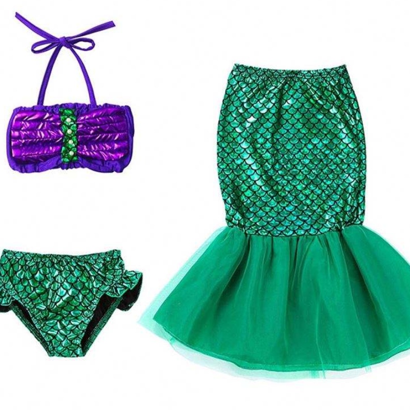 Chicas pequeñas sirenientes halloween princesa disfrazniños ariel vestidosniñosnavidadnavidad carnaval fiesta de cumpleaños atuendo ropa