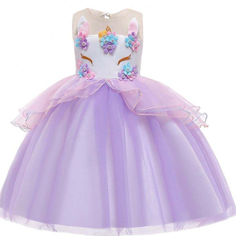 Vestido de vestimenta de ropa de tela de tela para bebés al por mayor vestidos de fiesta paraniñas DJS006