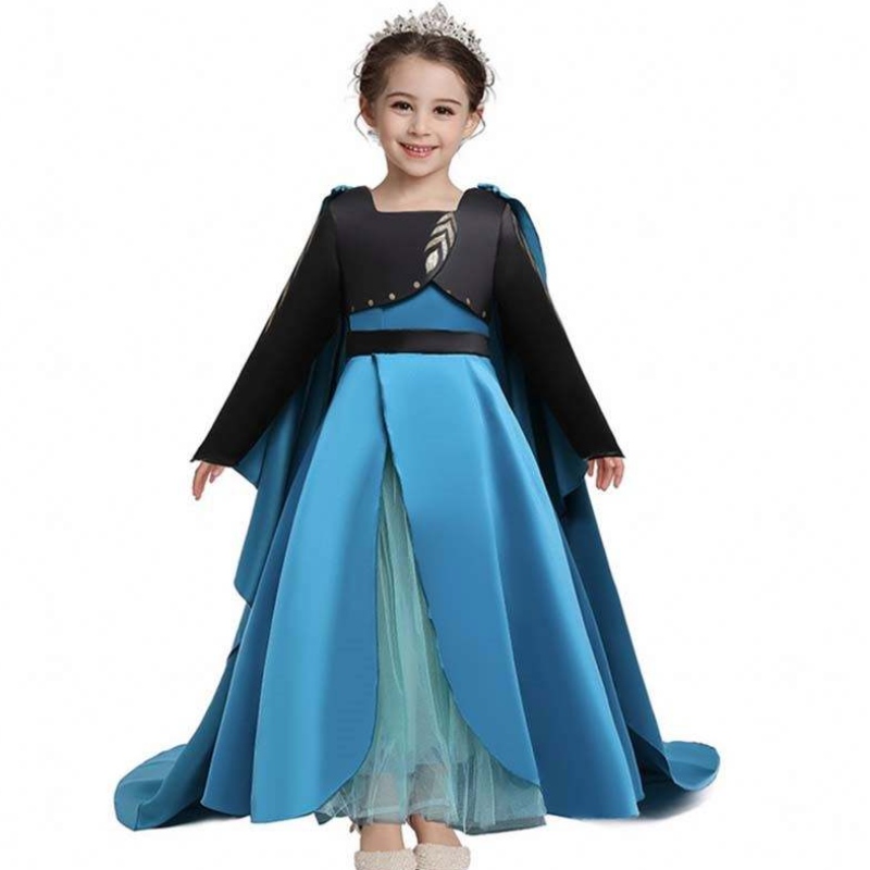 Disfraz de coronación queennuevo elsa 2 chicas vestida de elsa paraniños hcgd-035