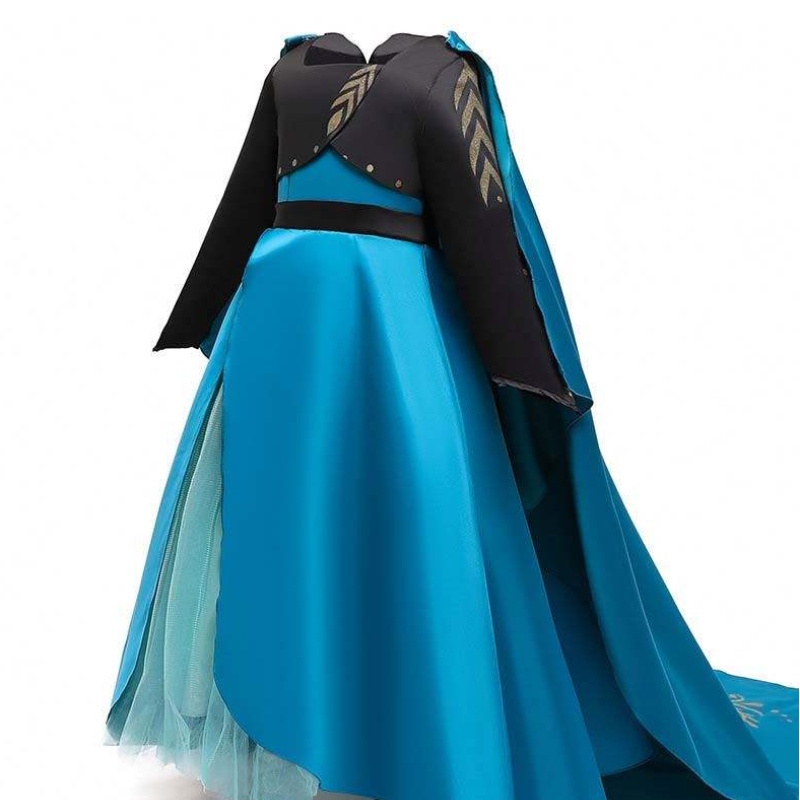 Disfraz de coronación queennuevo elsa 2 chicas vestida de elsa paraniños hcgd-035