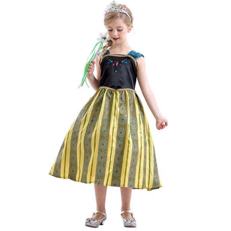 Amazon Hot Selling Fancy Fairytale Kids Childs Disfraz Girls Dresses Princess Dresses HCGD-015