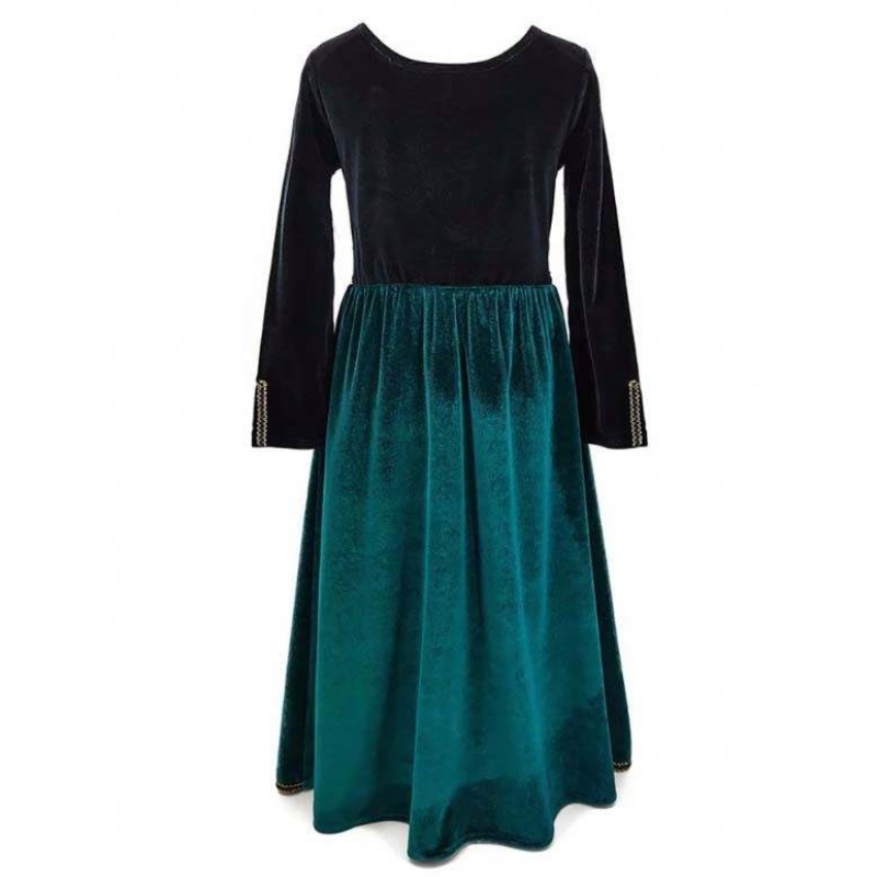 Disfraz de cosplay de carnaval deniñas reina Elsa Anna Vístase con Cloak HCGD-038