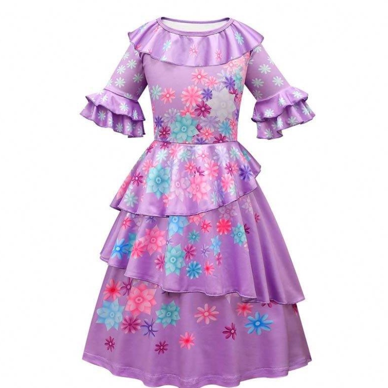 Atuendo de cosplay de Halloween Vestidos de princesa para adultos Mirabel Isabella Encanto Disfraz para adultos HCIS-017