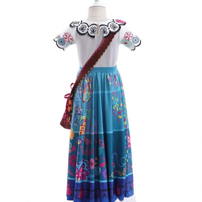 Girls Princess Dress Up Halloween Fancy Party Dresses 2-12 años Conjunto de disfraces Encanto HCIS-001