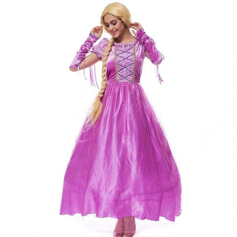 2022 COSPLAY DE Halloween Mujeres Rapunzel Princesa Adult Sofía Disfraz HCRS-013