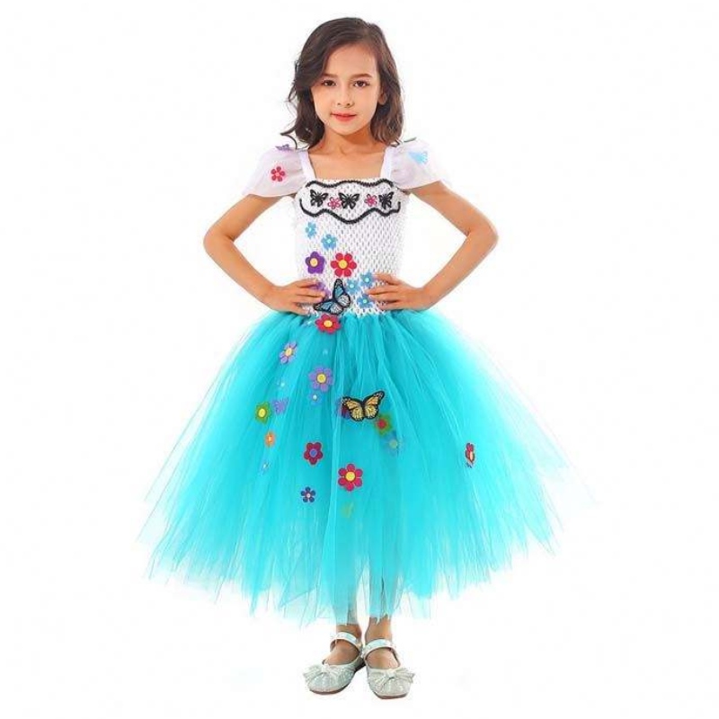 Baby Girl de 1 a 8 años Crochet hecho a mano Tulle Mirabel Isabela Encanto Tutu Vestido HCIS-014