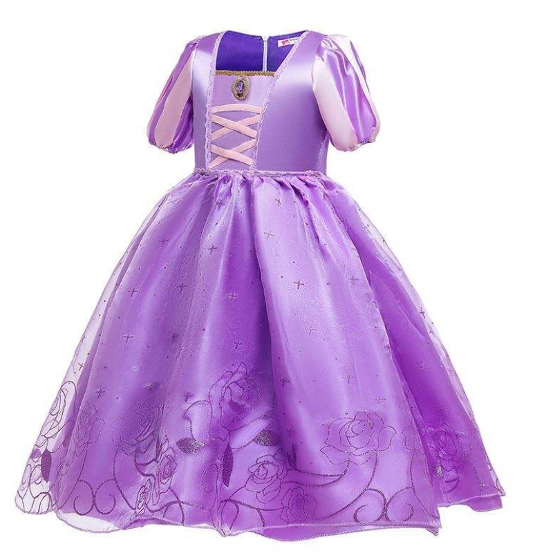 Disfraz de carnavalnavideño de Halloween princesa morada tul rapunzelniños HCRS-017