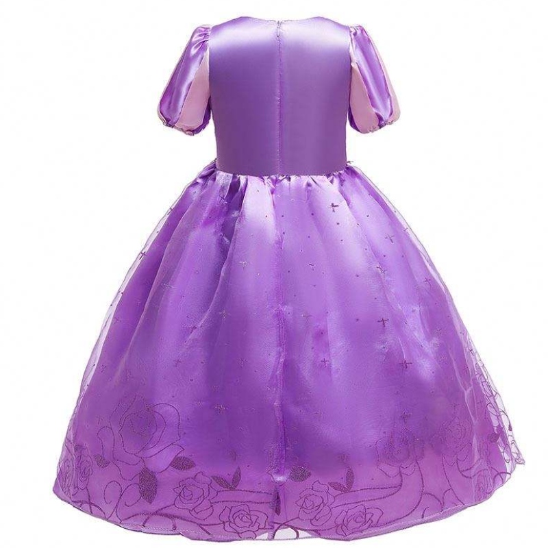 Disfraz de carnavalnavideño de Halloween princesa morada tul rapunzelniños HCRS-017