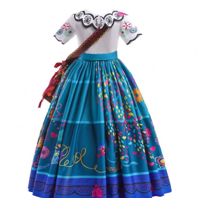 Baige Encanto Mirabel Cosplay Costume TV&movie Kids Fancy Carnival Pascua Princess Vestido MFMW002
