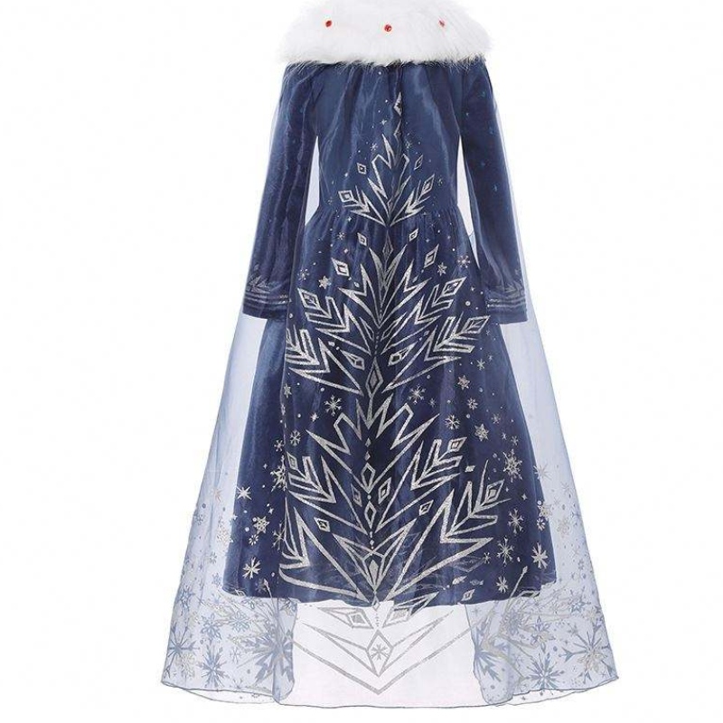Baige Europa y American Girls Elsa Anna Girl Princess Christmas Kids Winter Dress BX1736