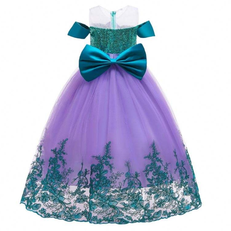 Baige Mermaid Summer Autumn Flower Girl Vestido Long Princess Christmas Halloween Disfraz