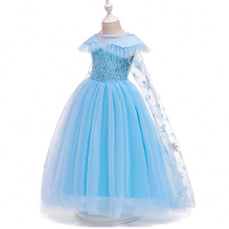 Ropa deniñosnuevos al por mayor ropa de princesa elsa disfraces deniños vestidos deniñas