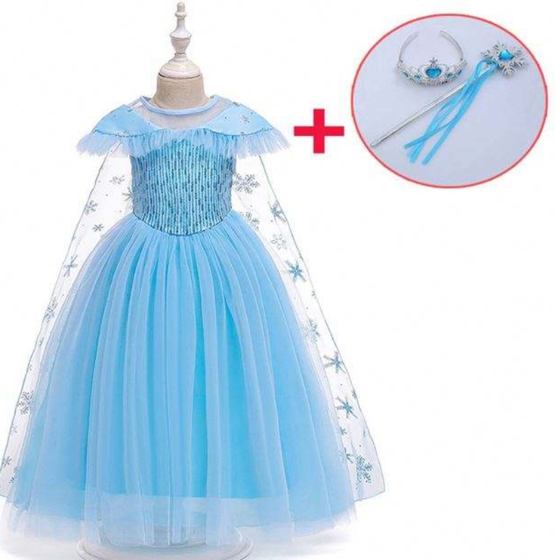 Nuevo producto Princess Disfraz Kids Masquerade Elsa Anna Fashion Girl Costume Party Dress Girls