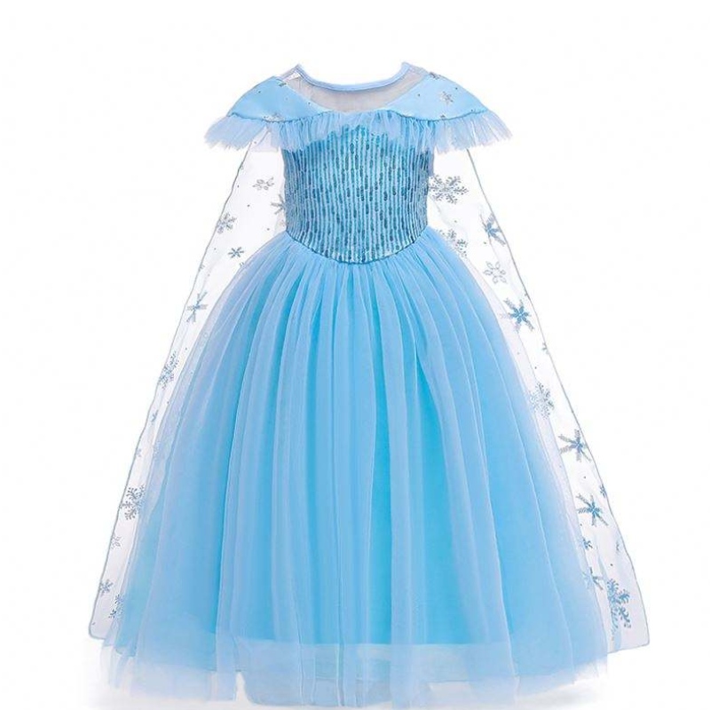 Nuevo producto Princess Disfraz Kids Masquerade Elsa Anna Fashion Girl Costume Party Dress Girls