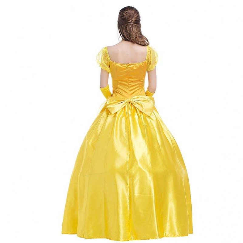Cosplay Belle Princess Dress Dama Vestidos para la belleza y la bestia. Disfraces de ropa de fiesta