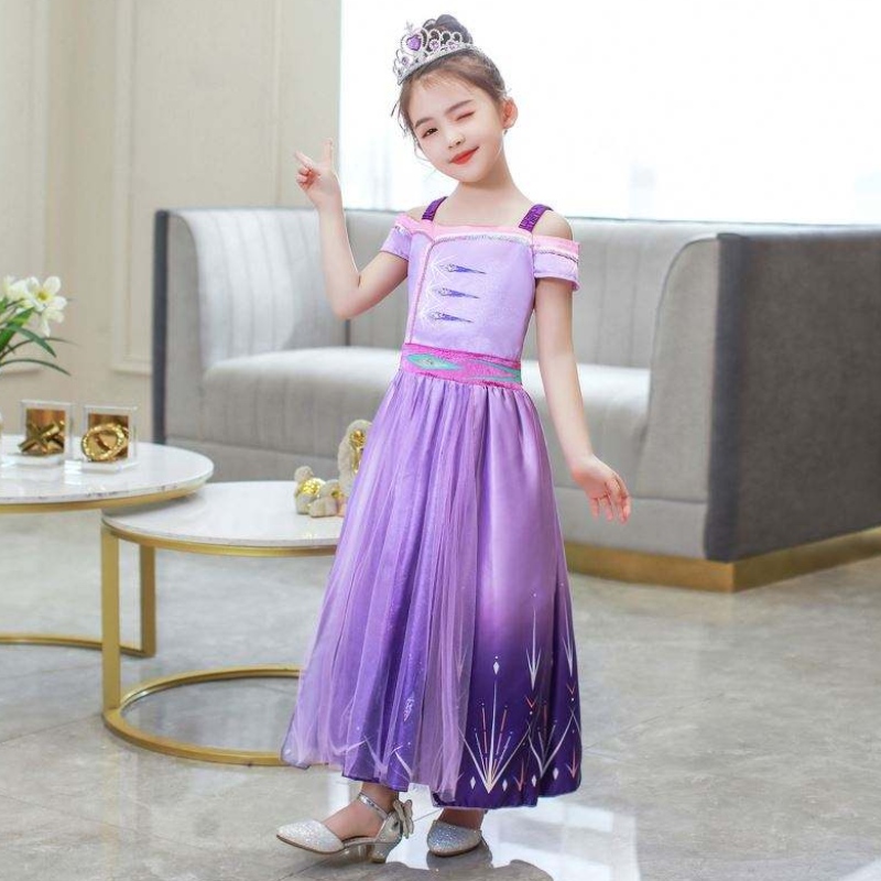 Baige Halloween Princess Dress Girl Cosplay Vestidos de laniña Summer Aisha Queen Children \\ s Wear falda