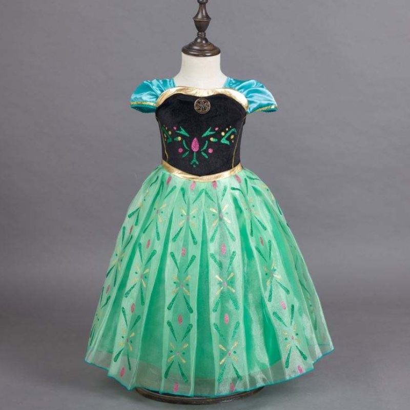 Disfraz de rendimiento Princesa Anna Dress Children \\ 's Wear Dress Princess Anna Dress