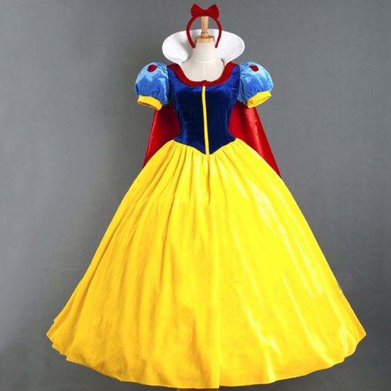 Vestido de cosplay para adultos Girl Girl Princess Vestido Mujeres Adult/children Princesa Disfraz de Fiesta de Halloween de Blancanieves