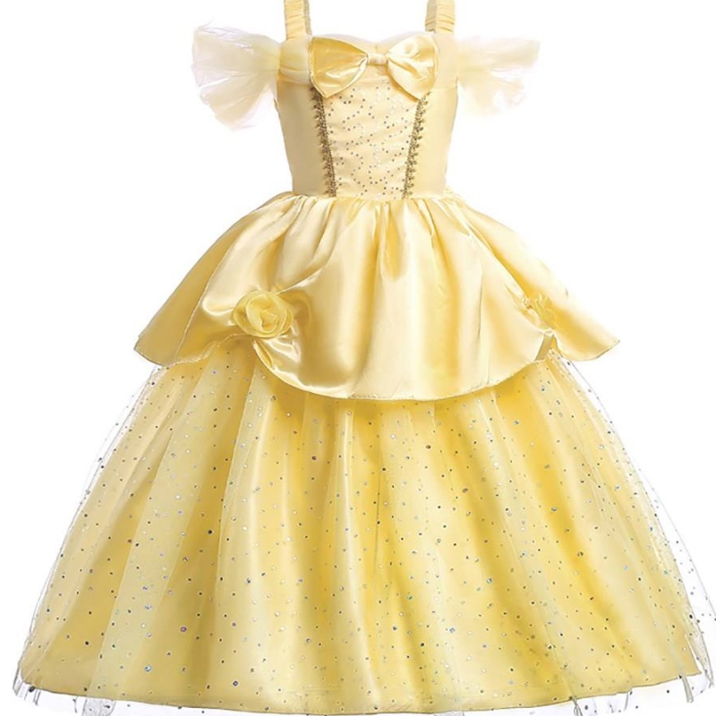 Girl Belle Princess Dress Kids Beauty and the Beast Chica Girl Baby Christmas Princess Fancy Diss 2-10 años