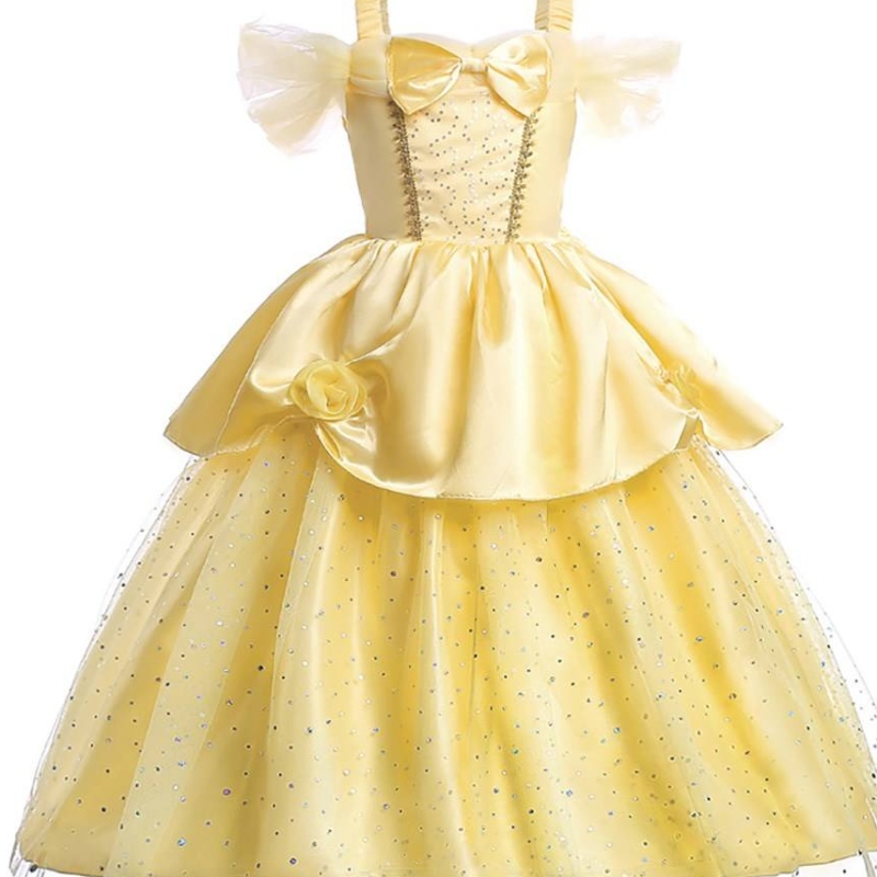 Girl Belle Princess Dress Kids Beauty and the Beast Chica Girl Baby Christmas Princess Fancy Diss 2-10 años