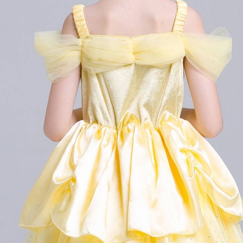 Girl Belle Princess Dress Kids Beauty and the Beast Chica Girl Baby Christmas Princess Fancy Diss 2-10 años