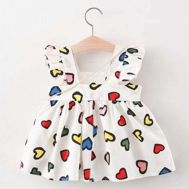 Vestido deniñas paraniños al por mayor Baby Summer Rainbow Rainbow paraniños sin mangas princesa vestida de vestidos reciénnacidos por 1-4y disfraz con bolsa